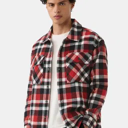 The Souled Store Men Checked Casual Shackets-picture-44