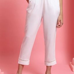 House of Chikankari Women Cotton Regular Fit Trousers-image-85