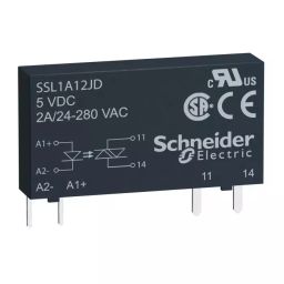 Schneider Electric Harmony Relay Series 2 A Load PCB Mount 280 V AC Load 12 V DC Control Solid State Relay, SSL1A12JDR-18