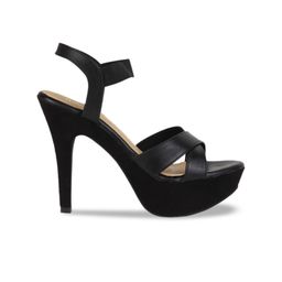 Rocia Women Black Solid Sandals image 2