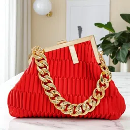 VISMIINTREND Women Textured Leather Baguette Handheld Bag-image-17