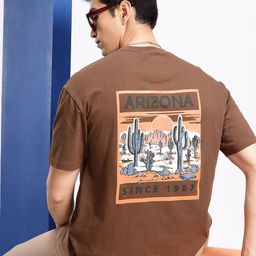 Aeropostale Printed Drop-Shoulder Sleeves Relaxed Fit Pure Cotton T-shirt-image-15