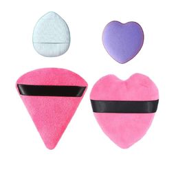 Facejewel Set Of 4 Big Triangle Heart Puff, Finger Sponge & Mini Heart Puff-50