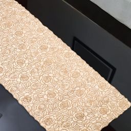 Dakshya Industries Yellow & Beige Self-Designed Table Runners-20
