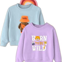 Joggers Park Kids-Unisex Multicoloured Cotton Sweatshirts-image-99