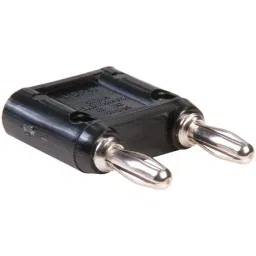 POMONA Double Banana Plug, Shorted, 15A, Screw, Black, MDP-S-0.-picture-35