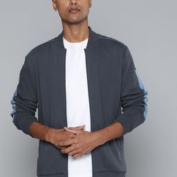 Alcis Men Blue Solid Bomber Jacket-image-55