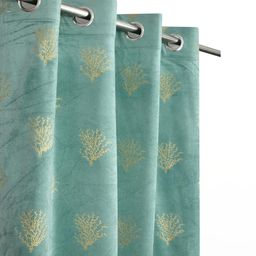 Myntra Elegant Homes Blue Velvet Long Door Curtain-picture-7