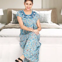 For You For Me Embroidered Maxi Nightdress-90