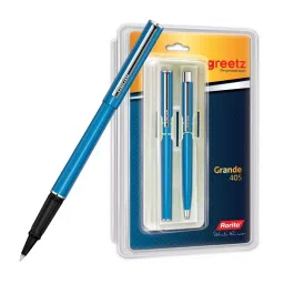 Rorito Greetz Grande 405 Ball Pen Blue Ink Color, 611K7M1 (Pack of 2)-10