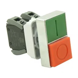 RS PRO Push Button Complete Unit 22.5 mm 1NO+1NC, 2398187-22
