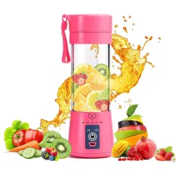 Amour Portable -Six Blades In 3D, Fruit Mixing Machine With 1500 mAh Usb Rechargeable Batteries Pink-image-42
