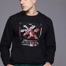 HRX by Hrithik Roshan Printed Lifestyle Sweatshirt-picture-2