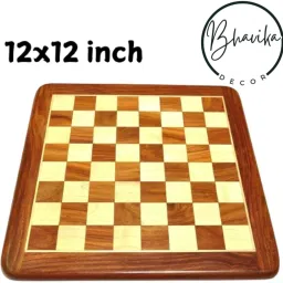 Handmade Flat Wooden Chess Board | Chess Peices Not Included|12x12 inch 30.48 cm Chess Board-picture-38