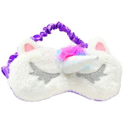 Jenna Unicorn Fur Sleeping Eye Mask With Cooling Gel - Purple-picture-19