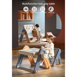 Multifunctional Block Table and Chair Set - Multicolour-21