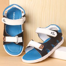 Babyoye Sandals with Velcro Closure -Blue-image-95