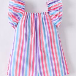 Kookie Kids Sleeveless Jumpsuit Striped - Multicolor-image-6