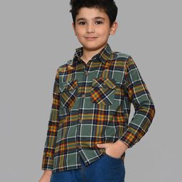 Mi Arcus 100% Cotton Full Sleeves Checked Shirt - Multi Color-picture-18