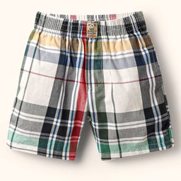Noddy Plaid Checked Shorts - Red-image-82