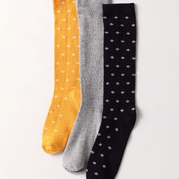 Pine Kids Cotton Knit Knee Length Designed Socks Pack Of 3 (Colour May Vary)-image-75
