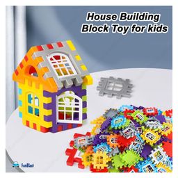 Bunie House Building Blocks with Windows - Puzzle Games for Kids Multicolor image 2