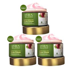 Lotus Botanicals Set Of 3 GlycoBoost Radiant Skin Serum Crme With Red Apple-50g Each-53