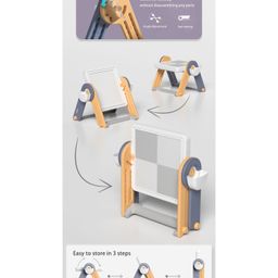 fab n funky Multifunctional Block Table and Chair Set - Multicolour image 4