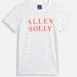 Allen Solly Junior Boys Brand Logo Printed Pure Cotton T-shirt-image-86
