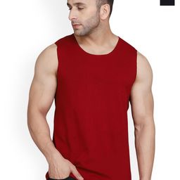 SLOWLORIS Pack Of 2 Combed Bio-Wash Innerwear Gym Vests-picture-31