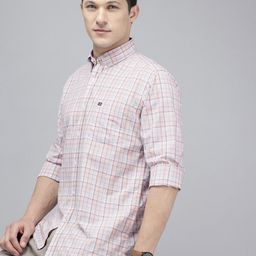 Arrow Pure Cotton Button-Down Collar Manhattan Slim Fit Checked Casual Shirt-image-46
