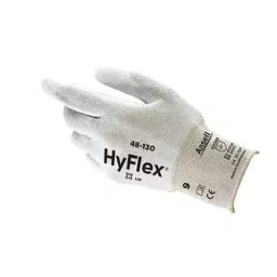 Ansell HyFlex 48-130 Cut Resistant Gloves Knitwrist Cuff Polyurethane White Size 9 (Pack of 144 Pair)-image-37