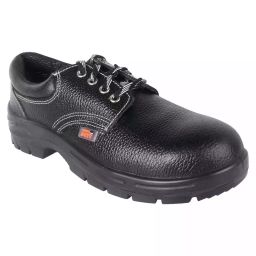 Double Duty Steel Toe Safety Shoes Low Ankle PU Black Size UK 8, DD-7074-image-71