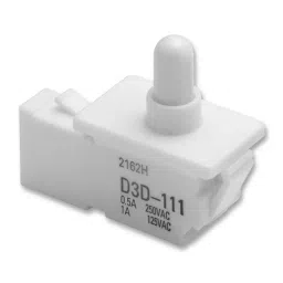 OMRON ELECTRONIC COMPONENTS SWITCH, DOOR, PLUNGER, SPDT, 1A, D3D111-27