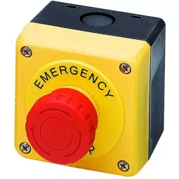 IDEC SWITCH, EMERGENCY STOP, 2NC, 600VAC, FB1W-HW4B-Y202-R-12