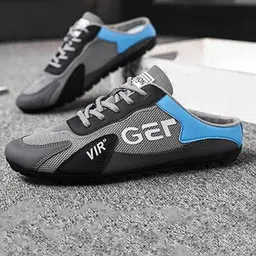 blue pop Men Colourblocked Sneakers-image-43