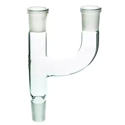ABGIL Multiple Adapter With Two Parallel Necks Borosilicate Glass B19 Socket and B19 Cone, ADP-03-04 image 1