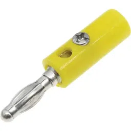RS PRO 4 mm Yellow Male Banana Plug 30V 32A, 2080274 (5 Pcs)-17
