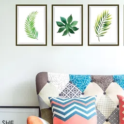 Jaamso Royals 4Pcs Green Self-Adhesive & Waterproof Wall Stickers-16