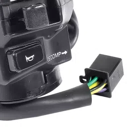 Uno Minda Handle Bar Switch - Left with Dipper, Passing, Horn, Indicator & Horizontal Decompression Choke - 9 Pin Black Female Coupler for Royal Enfield Bullet Electra (SW-0665AJ-E01) image 3