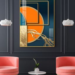 THE NEXT DECOR Color Dynamics Glass Finish Vertical Wall Art-image-1