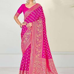 Moda Rapido Woven Design Banarasi Saree-image-88