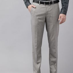 Van Heusen Men Skinny Fit Self Design Formal Trousers-image-23