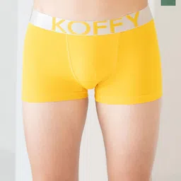 KOFFY Pack Of 2 Cotton Breathablity Trunks KOFFY_KI27_YLW_GN_2PC-image-84