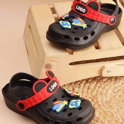 PASSION PETALS  Aeroplane Applique Detailed Slingback  Clogs - Black-picture-14