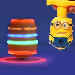 ARCADE TOYS Minion Flashing Spinning Tops With LED Lights And Music For Kids - Multicolor-24