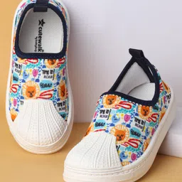 Cute Walk by Babyhug Slip On Casual Shoes with Lion Print - Blue-picture-14