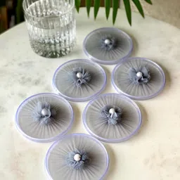 Mason Home Grey Mesh Glass Cover - (Set Of 6)-picture-3