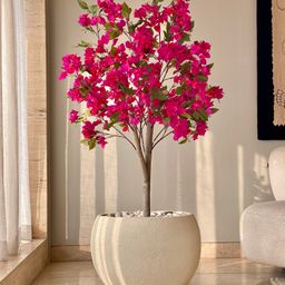 Mason Home Artificial Pink Bougainvillea Plant - 5 Feet-picture-5