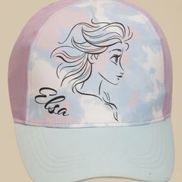 Kidsville Cotton Blend Knit Disney Frozen Featuring Elsa Printed Caps - Blue - Diameter 17cm-picture-31